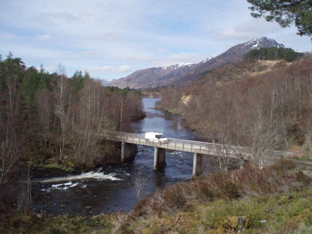 ford transit wild camping glen affric